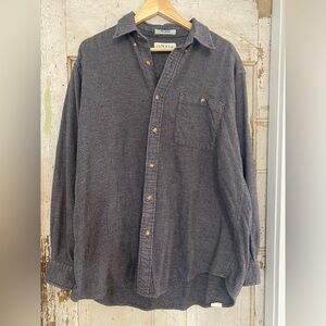 Orvis Men's Charcoal Button Down Shirt- Large